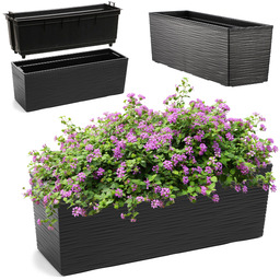 Doniczka balkonowa dłuto z wkładem Treviso 56 x