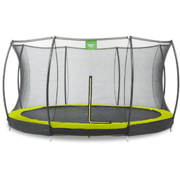 Trampolina naziemna Silhouette ø427cm z siatką zabezpieczającą zielona