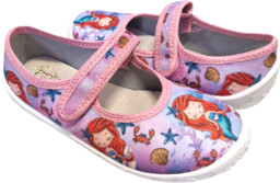 Kapcie SYRENKA na rzep z wkładką skórzaną RAWEKS