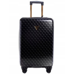 Guess Walizka Jesco 8-WHEEL 28 Czarna