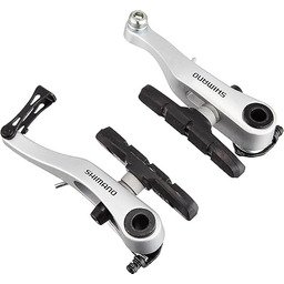 Shimano Kompaktowy hamulec V-Brake BR-R353, srebrny, 90 mm