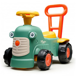 FALK Maurice Traktorek Jeździk Zielony Pchacz Odpychacz Schowek