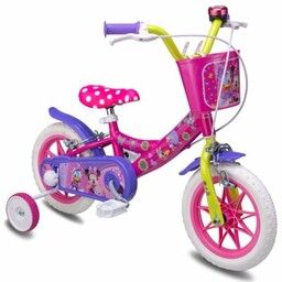 DISNEY Rower dziecięcy Minnie 12 cali dla dziewczynki