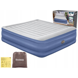 Duży Materac Dmuchany Dwuosobowy Łóżko z Pompką 230V