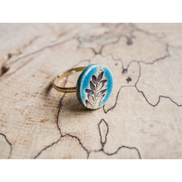 Pakamera Pierścionek z ceramicznym oczkiem