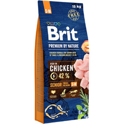 BRIT Premium by Nature Senior S+M MANZANA, Pollo,