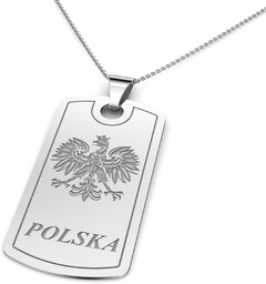 Zawieszka srebrna z orłem polski