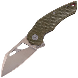 Nóż składany FoxEdge Atrax OD Green Micarta, Satin