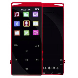 Odtwarzacz MP4 z Bluetooth 16GB Czerwony