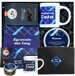 Gotowy zestaw prezentowy Box dla Taty kawy smakowe