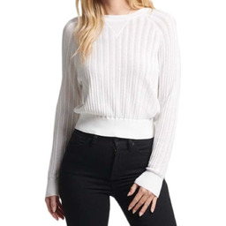 Sweter damski Superdry Studios Lace Knit bawełniany biały-XS