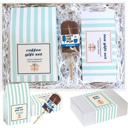 Gotowy zestaw prezentowy Biały GiftBox herbata sypana PREMIUM