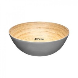 BAMBUSOWA MISKA SALATERKA SZARA 25 x 8,5