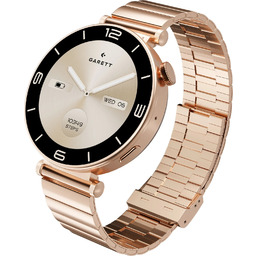 Smartwatch Garett Rose Różowe złoto Stalowy Amoled Zegarek
