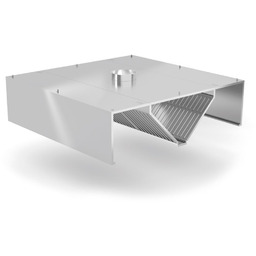 Polgast Okap centralny skrzyniowy 2000x1500 mm I Stal