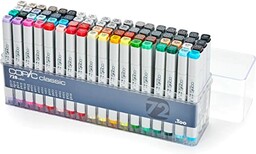 COPIC Classic Marker Set 72 "B", profesjonalne markery