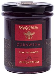 Miody Polskie Sok i Miód Esencja Natury Żurawina,