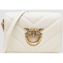 PINKO Beżowa kopertówka Love Click Mini AW25