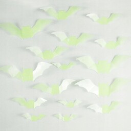 Ozdoby Halloween Dekoracyjne Naklejki 3D Świecące Nietoperz 16