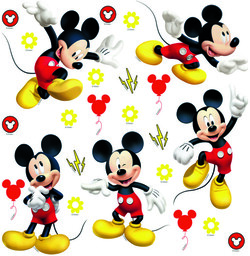 Naklejka Mickey Mouse, 30 x 30 cm