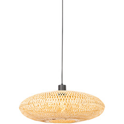 QAZQA Orientalna lampa wisząca z bambusa 50 cm