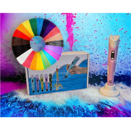 Długopis pen 3d usb lcd różowy niebieski 310