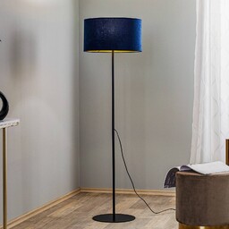 Duolla Lampa podłogowa Golden Roller niebieska/złota