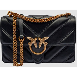 PINKO Czarna kopertówka Love One Classic Light DC