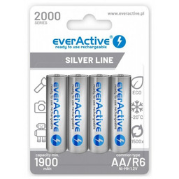 everActive Akumulatory paluszki R6/AA 2000 mAH, blister 4