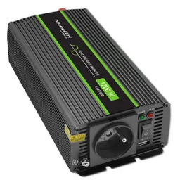 Qoltec Monolith 24/230V 600/1200W Czarny Przetwornica