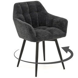 Krzesło obrotowe FREJA RAVEN #18 noga czarna