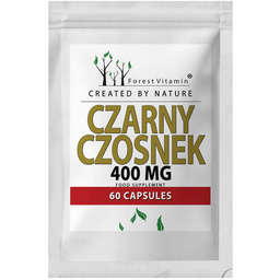 Suplement diety, FOREST VITAMIN Czarny Czosnek 400mg 60caps