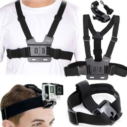 Zestaw Szelki Opaska Na Klatkę Głowę Kask Gopro