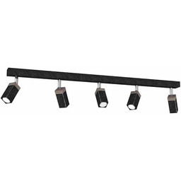 Milagro SOLO BLACK SAWN/DREWNO PATINOWANE lampa sufitowa 5x