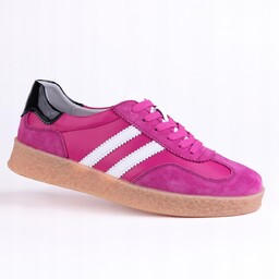 Sportowe damskie sneakersy GOODIN GD-RS-2102 skóra klasyk fuksja