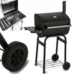 Grill Ogrodowy Duży Termometr Półki Popielnik Kóła! Stabilny!
