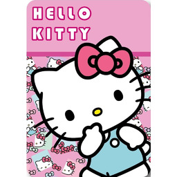 Faro Koc polarowy 100x140 Hello Kitty różowy 220g/m2