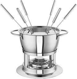 Surowy garnek do fondue Fiona wykonany ze stali