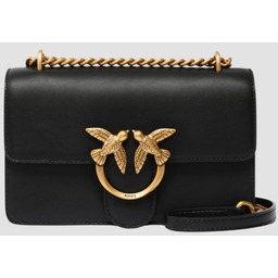 PINKO Czarna kopertówka Love One Mini DC AW25