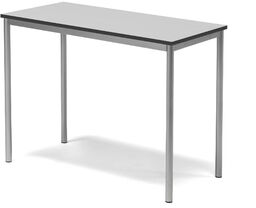 Stół BORÅS, 1200x600x900 mm, szary laminat, szary aluminium