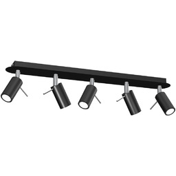 MILAGRO MLP7621 Lampa sufitowa PRESTON BLACK/CHROME 5x mini