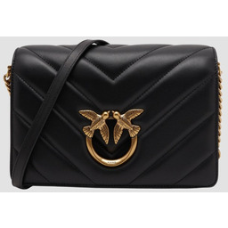 PINKO Czarna kopertówka Love Click Classic AW25