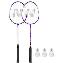 ALUMINIUM / ZESTAW DO BADMINTONA 2 RAKIETY +