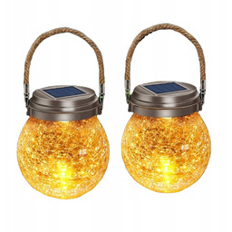 Lampa Solarna Ogrodowa Słoik Lampion Solarny 20LED XXL