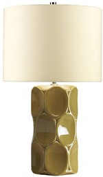 Elstead Lighting Lampa stołowa Green Retro ceramiczna oprawa