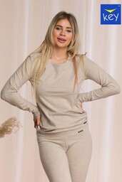 Ciepła bawełniana koszulka damska z długim rękawem Hot