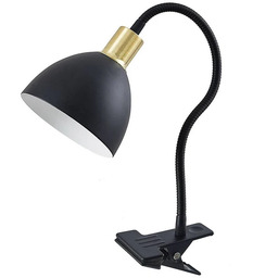 Lindby - Genora Lampa Biurkowa z Klipsem Black