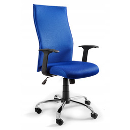 Krzesło Biurkowe Black On Black Niebieskie Unique