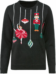esmara Sweter świąteczny damski z efektem LED (XS