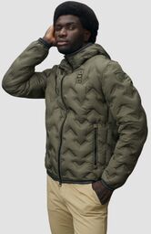 BLAUER Zielona kurtka męska Pier Short Jackets, Rozmiar